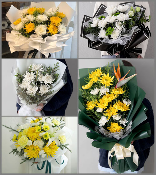 广东江门市蓬江区棠下镇莲塘村白事花束代送